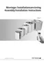 Preview: Assembly/Installation Instructions