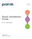 Preview: Quick Installation Guide