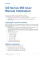 Preview: User Manual Addendum