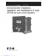 Preview: Instructions For Installation/Operation/Maintenance/Servicing