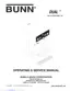 Preview: Operating & Service Manual