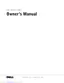 Preview: Owner's Manual