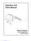 Preview: Operator And Parts Manual