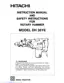 Preview: Instruction Manual And Safety Instructions