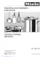 Preview: Operating And Installation Instructions