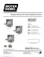 Preview: Installation Manual With Service Replacement Parts