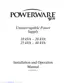 Preview: Installation And Operation Manual