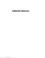Preview: Owner's Manual