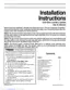 Preview: Installation Instructions