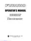 Preview: Operator's Manual