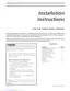 Preview: Installation Instructions