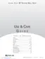 Preview: Use & Care Guide