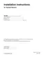 Preview: Installation Instructions