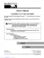 Preview: Owner's Manual
