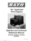 Preview: Operator And Technical Reference Manual