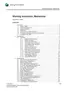Preview: Working Instruction, Mechanical