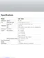 Preview: Specifications