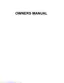 Preview: Owner's Manual