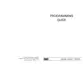 Preview: Programming Guide