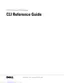 Preview: Command Line Interface Reference Manual