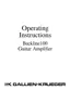 Preview: Operating Instructions