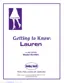 Preview: Getting To Know