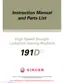 Preview: Instruction Manual And Parts List