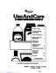 Preview: Use And Care Guide