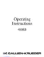 Preview: Operating Instructions