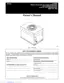 Preview: Owner's Manual