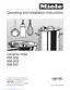 Preview: Operating And Installation Instructions
