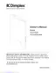 Preview: Owner's Manual
