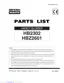 Preview: Parts List