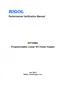 Preview: Performance Verification Manual