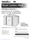 Preview: Owner's Manual/ Instructions For Assembly