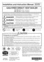 Preview: Installation And Instruction Manual