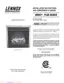 Preview: Installation Instructions And Homeowner's Manual