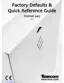 Preview: Quick Reference Guide