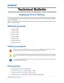 Preview: Technical Bulletin