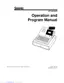 Preview: Operation And Program Manual