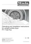 Preview: Operating And Installation Instruction