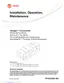 Preview: Installation & Operation Manual