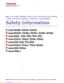 Preview: Safety Information