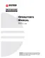 Preview: Operator's Manual