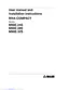 Preview: User Manual And Installation Instructions