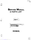 Preview: Service Manual & Parts List