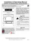 Preview: Installation & Operating Manual
