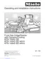 Preview: Operating And Installation Instructions