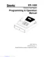 Preview: Programming & Operation Manual