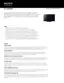 Preview: Specifications